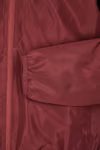 Miners mate Leichter Kapuzen-Windbreaker in Burgundy, Grey Solid M, MY1010 – Bild 8