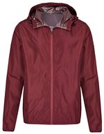 Miners mate Leichter Kapuzen-Windbreaker in – Burgundy