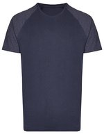 Miners mate My Mate Herren T-Shirt, Baumwolle-Mix, Grey Solid/Heather Grey S, MY110 – Blu navy/Melange Blu navy