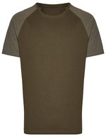 Miners mate My Mate Herren T-Shirt, Baumwolle-Mix, Grey Solid/Heather Grey S, MY110 – Oliva/Melange Oliva