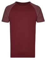 Miners mate my mate - Men´s Long Tee White/White S (MY111) – Burgundy/Heather Burgundy