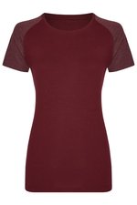 Miners mate Körperbetontes Damen T-Shirt my mate, Burgundy/Heather Burgundy L, MY120 – Bild 3