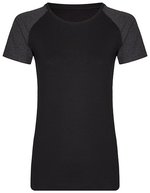 Miners mate Körperbetontes Damen T-Shirt my mate – Black/Heather Black