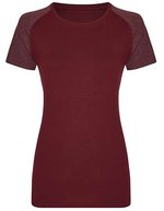 Miners mate Körperbetontes Damen T-Shirt my mate – Burgundy/Heather Burgundy