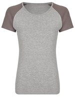 Miners mate Körperbetontes Damen T-Shirt my mate – Heather Grey/Grey Solid
