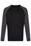 Miners mate Langarm T-Shirt my mate 100% Baumwolle, Black/Black XS, MY210 – Bild 3