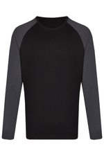 Miners mate Langarm T-Shirt my mate 100% Baumwolle, Black/Black XS, MY210 – Bild 3