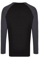 Miners mate Langarm T-Shirt my mate 100% Baumwolle, Black/Black XS, MY210 – Bild 4