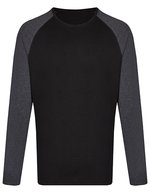 Miners mate Langarm T-Shirt my mate 100% Baumwolle – Black/Heather Black
