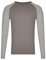 Miners mate Langarm T-Shirt my mate 100% Baumwolle – Grey Solid/Heather Grey