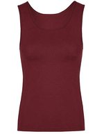 Miners mate Tank Top my mate, körperbetont für Damen – Burgundy