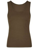 Miners mate Tank Top my mate, körperbetont für Damen, Burgundy M, MY320 – Oliva