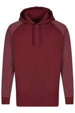 Miners Mate Baumwoll-Hoodie mit Raglanärmeln, Black/Heather Black S, MY611 – Bild 3