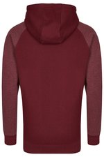 Miners Mate Baumwoll-Hoodie mit Raglanärmeln, Black/Heather Black S, MY611 – Bild 4