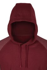 Miners Mate Baumwoll-Hoodie mit Raglanärmeln, Black/Heather Black S, MY611 – Bild 6