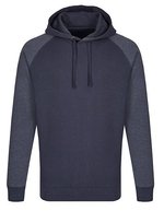 Miners Mate Baumwoll-Hoodie mit Raglanärmeln – Navy/Heather Navy