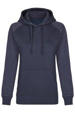 Miners mate Hoody mit Kuschel-Innenfutter für Damen, Black/Heather Black XS, MY620 – Bild 3