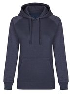 Miners mate Hoody mit Kuschel-Innenfutter für Damen – Navy/Heather Navy
