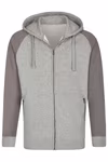 Miners mate Men's Zip Hoody mit Reißverschlusstaschen, Navy/Heather Navy S, MY710 – Bild 3
