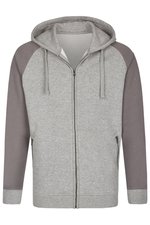 Miners mate Men's Zip Hoody mit Reißverschlusstaschen, Navy/Heather Navy S, MY710 – Bild 3
