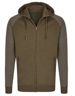 Miners mate Men's Zip Hoody mit Reißverschlusstaschen, Navy/Heather Navy S, MY710 – Oliva/Melange Oliva
