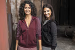 Miners mate Zip-Hoody aus Baumwolle mit Reißverschluss für Damen, Grey Solid/Heather Grey XS, MY720 – Bild 2