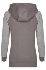 Miners mate Zip-Hoody aus Baumwolle mit Reißverschluss für Damen, Black/Heather Black XS, MY720 – Bild 4