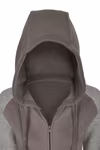 Miners mate Zip-Hoody aus Baumwolle mit Reißverschluss für Damen, Grey Solid/Heather Grey XS, MY720 – Bild 7