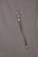 Miners mate Zip-Hoody aus Baumwolle mit Reißverschluss für Damen, Black/Heather Black XS, MY720 – Bild 8