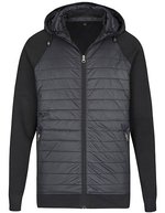 Miners mate Hybrid Jacke mit abnehmbarer Kapuze – Black
