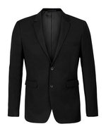 NEOBLU Zweiknöpfiges Twill-Sakko Marius – Deep Black