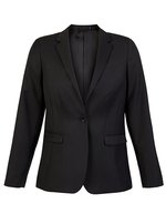 NEOBLU Blazer "Marius" aus Twill-Gewebe – Deep Black