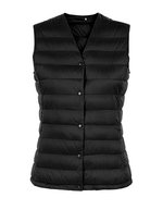 NEOBLU Leichte Damen-Weste Arthur mit V-Ausschnitt – Deep Black