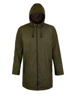 NEOBLU Wasserdichter Wachsparka Antoine mit Kapuze – Deep Khaki