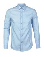 NEOBLU Herrenhemd Blaise aus Microtwill Baumwolle – Soft Blue