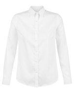 NEOBLU Baumwollhemd Blaise mit italienischem Kragen – Optic White