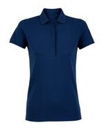 NEOBLU Piqué Poloshirt mit verdeckter Knopfleiste – Deep Blue