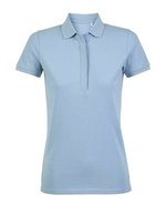 NEOBLU Piqué Poloshirt mit verdeckter Knopfleiste – Soft Blue