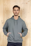 NEOBLU French Terry Hoodie Nicholas for Men, Gray Melange S, NB3196 – image 2