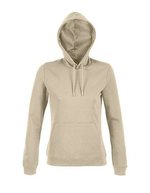 NEOBLU French Terry Hoodie mit Kapuze und Tasche, Deep Black S, NB3197 – Dusty Beige