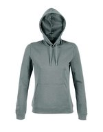 NEOBLU French Terry Hoodie mit Kapuze und Tasche, Deep Black S, NB3197 – Dusty Green