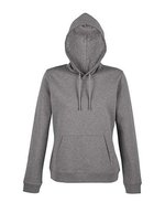 NEOBLU French Terry Hoodie mit Kapuze und Tasche, Deep Black S, NB3197 – Gray Melange