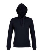 NEOBLU French Terry Hoodie mit Kapuze und Tasche, Deep Black S, NB3197 – Night