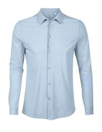 NEOBLU Langarmhemd Balthazar aus Baumwolle für Herren – Soft Blue