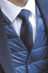 Cravate jacquard unie Teodor – image 2