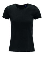 NEOBLU Bio-Baumwolle T-Shirt Leonard mit Pfirsichhaut-Effekt, Deep Black S, NB3571 – Bild 1