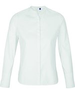 NEOBLU Mao-Kragen Hemd aus Bio-Baumwolle, Beige S, NB3787 – Optic White