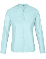 NEOBLU Mao-Kragen Hemd aus Bio-Baumwolle, Beige S, NB3787 – Soft Blue