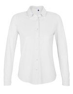 Women´s Cotton Pique Shirt Basile – Optic White