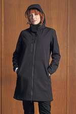 NEOBLU Langer Softshell-Mantel Achille mit Fleece, Deep Black S, NB3794 – Bild 1